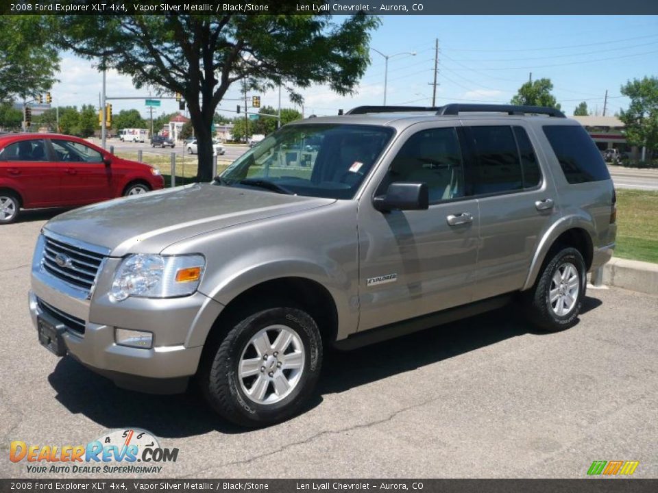 2008 Ford Explorer XLT 4x4 Vapor Silver Metallic / Black/Stone Photo #2