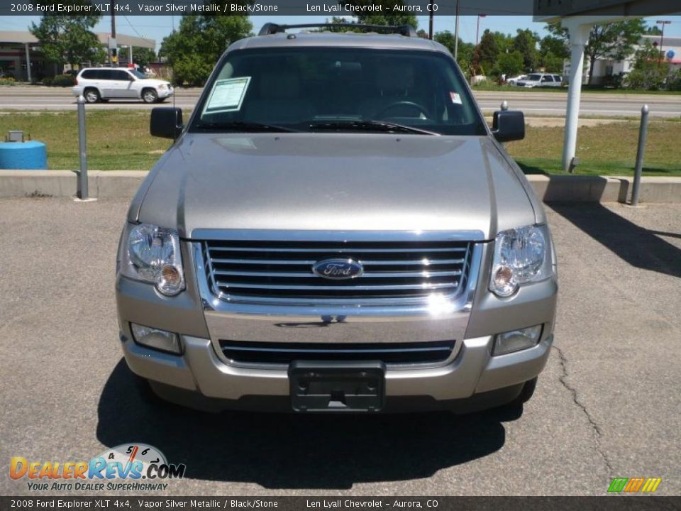 2008 Ford Explorer XLT 4x4 Vapor Silver Metallic / Black/Stone Photo #3