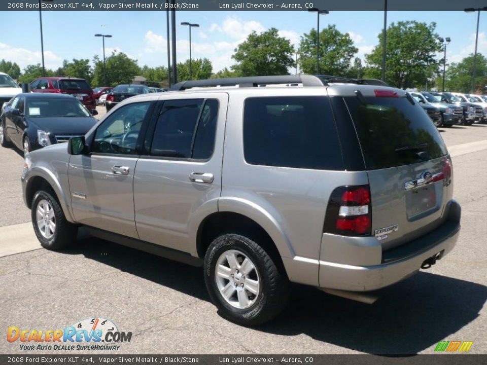 2008 Ford Explorer XLT 4x4 Vapor Silver Metallic / Black/Stone Photo #4