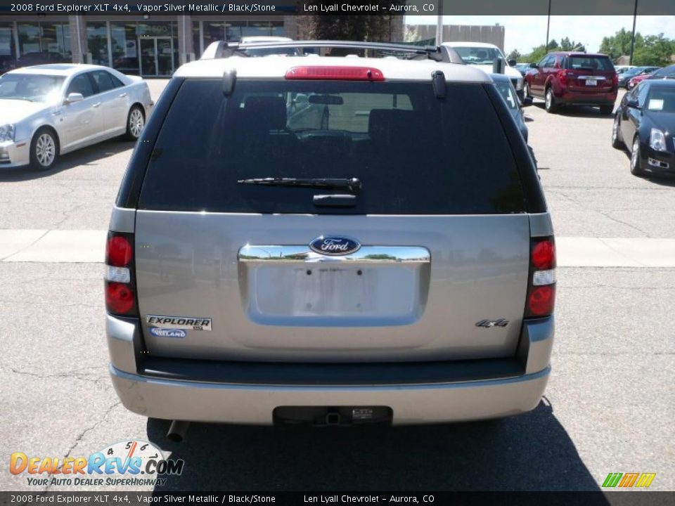 2008 Ford Explorer XLT 4x4 Vapor Silver Metallic / Black/Stone Photo #5