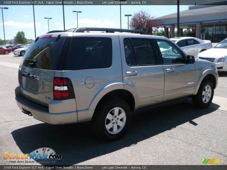 2008 Ford Explorer XLT 4x4 Vapor Silver Metallic / Black/Stone Photo #6