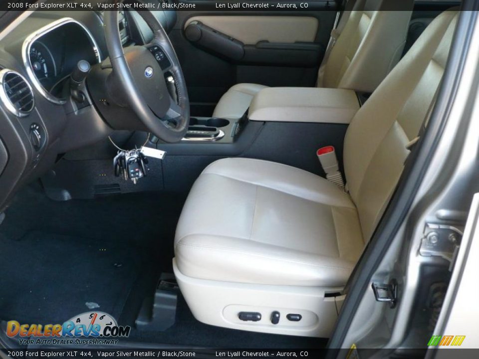 2008 Ford Explorer XLT 4x4 Vapor Silver Metallic / Black/Stone Photo #9