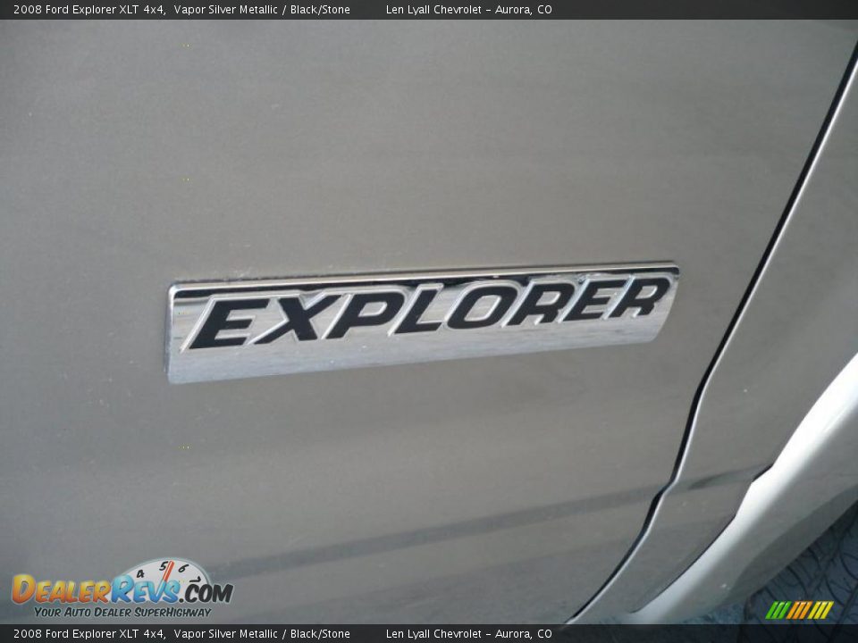 2008 Ford Explorer XLT 4x4 Vapor Silver Metallic / Black/Stone Photo #14