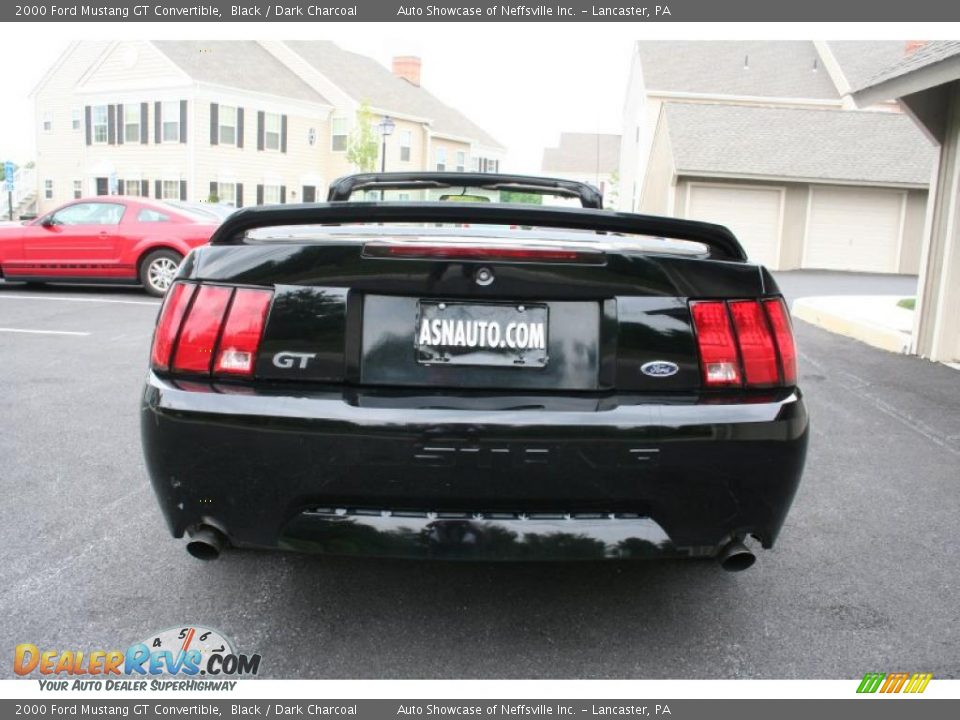 2000 Ford Mustang GT Convertible Black / Dark Charcoal Photo #5