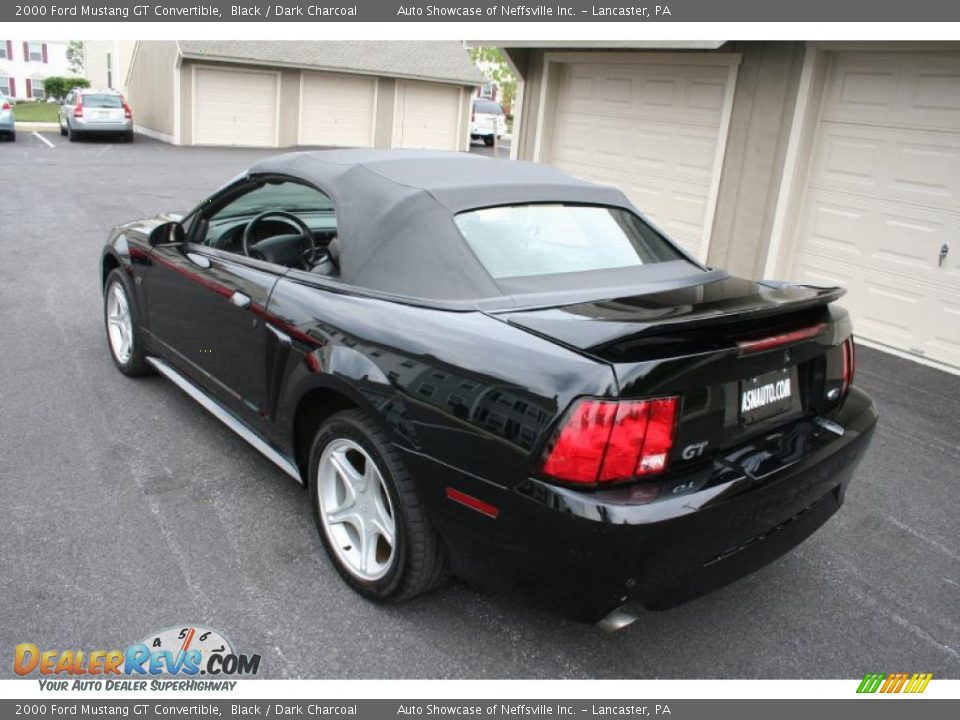 2000 Ford Mustang GT Convertible Black / Dark Charcoal Photo #19