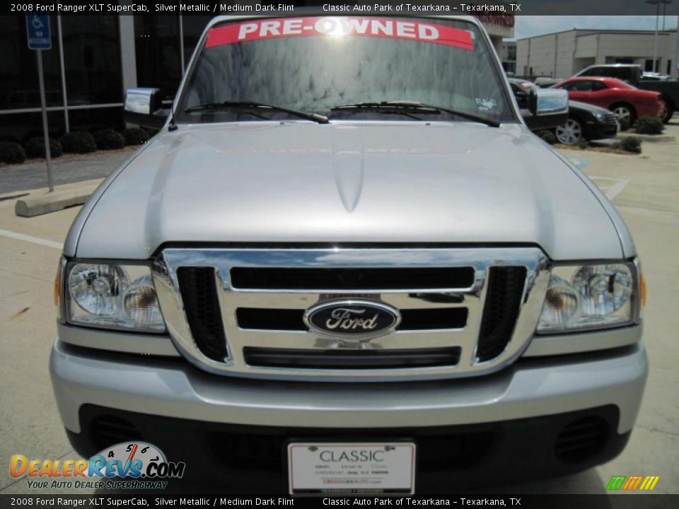 2008 Ford Ranger XLT SuperCab Silver Metallic / Medium Dark Flint Photo #5
