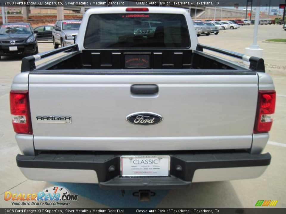 2008 Ford Ranger XLT SuperCab Silver Metallic / Medium Dark Flint Photo #6