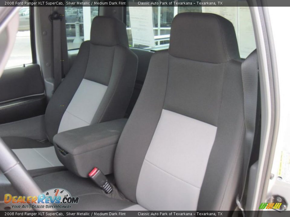 2008 Ford Ranger XLT SuperCab Silver Metallic / Medium Dark Flint Photo #7