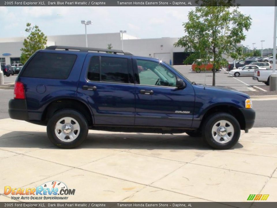 2005 Ford Explorer XLS Dark Blue Pearl Metallic / Graphite Photo #5