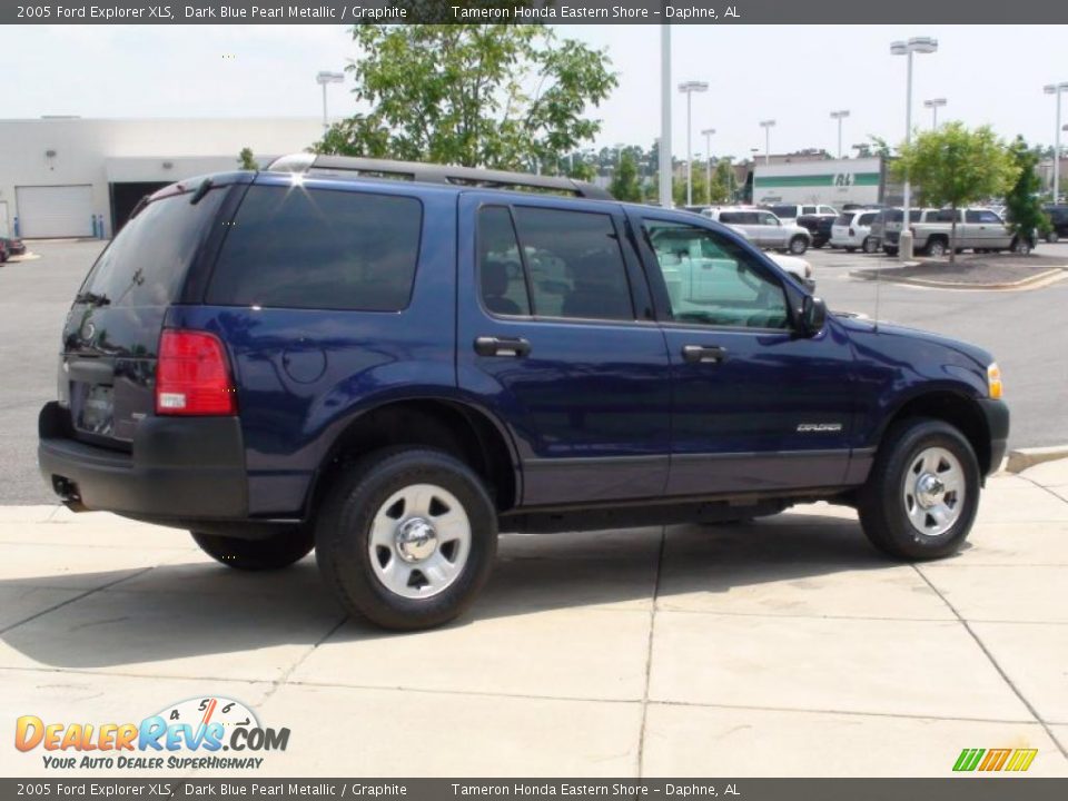 2005 Ford Explorer XLS Dark Blue Pearl Metallic / Graphite Photo #6
