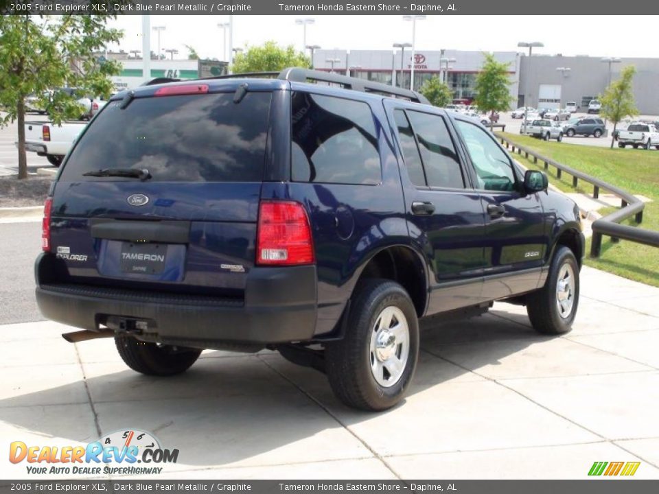 2005 Ford Explorer XLS Dark Blue Pearl Metallic / Graphite Photo #7