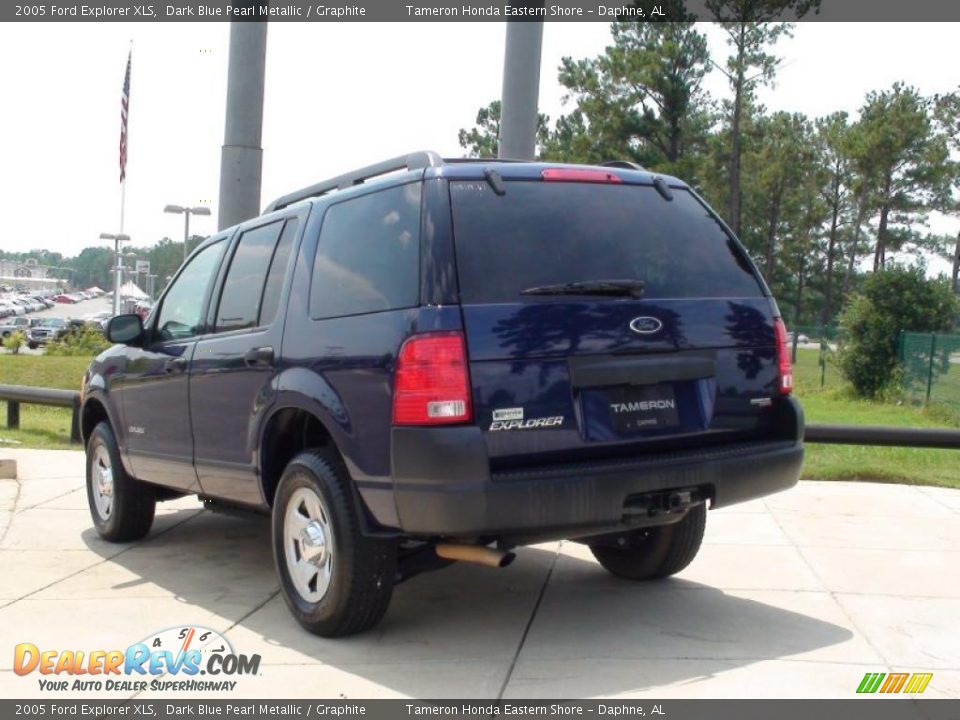 2005 Ford Explorer XLS Dark Blue Pearl Metallic / Graphite Photo #9