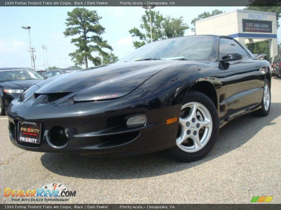 1999 Pontiac Firebird Trans Am Coupe Black / Dark Pewter Photo #1