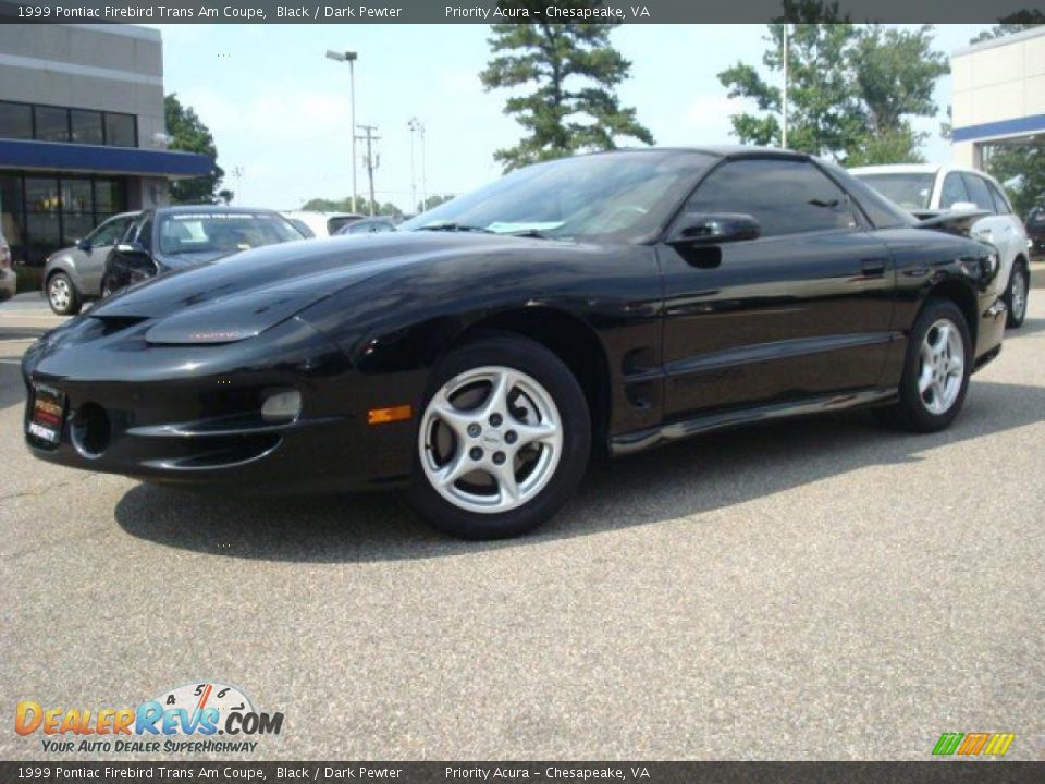 1999 Pontiac Firebird Trans Am Coupe Black / Dark Pewter Photo #2