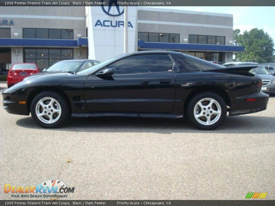 1999 Pontiac Firebird Trans Am Coupe Black / Dark Pewter Photo #3