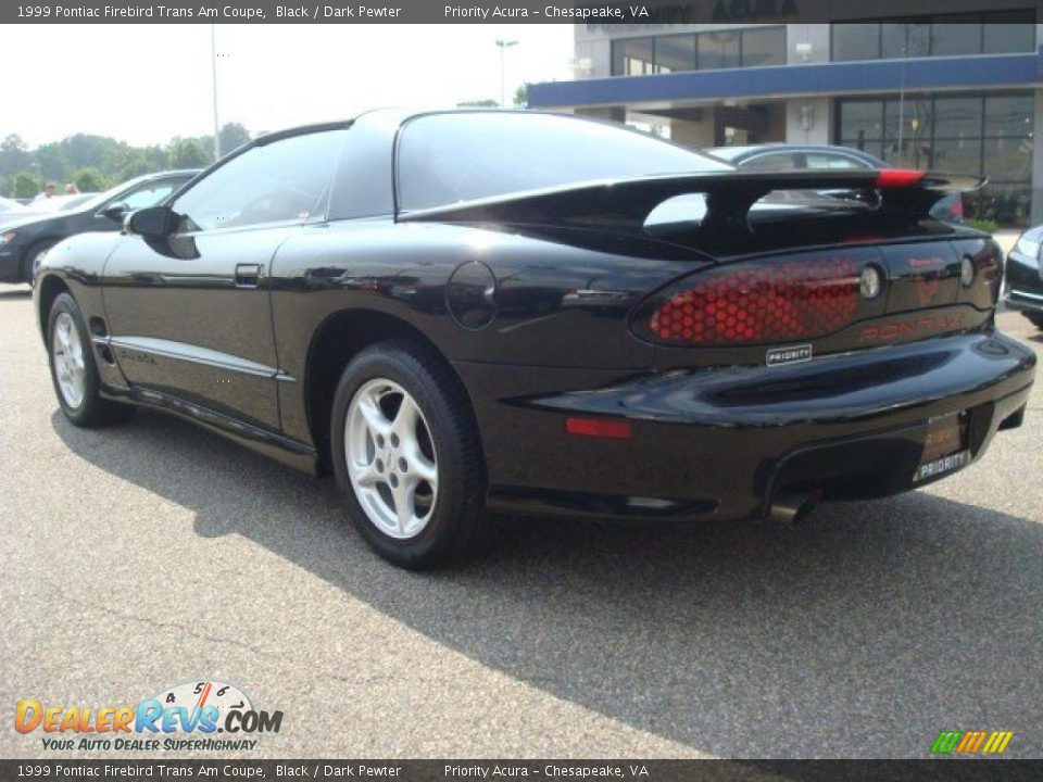 1999 Pontiac Firebird Trans Am Coupe Black / Dark Pewter Photo #4