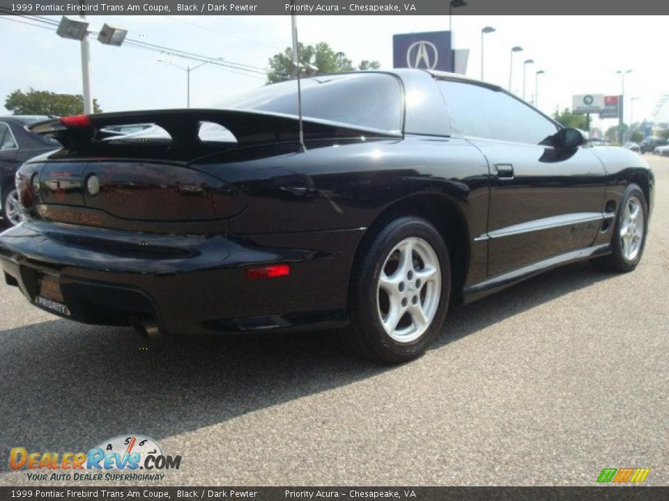 1999 Pontiac Firebird Trans Am Coupe Black / Dark Pewter Photo #5
