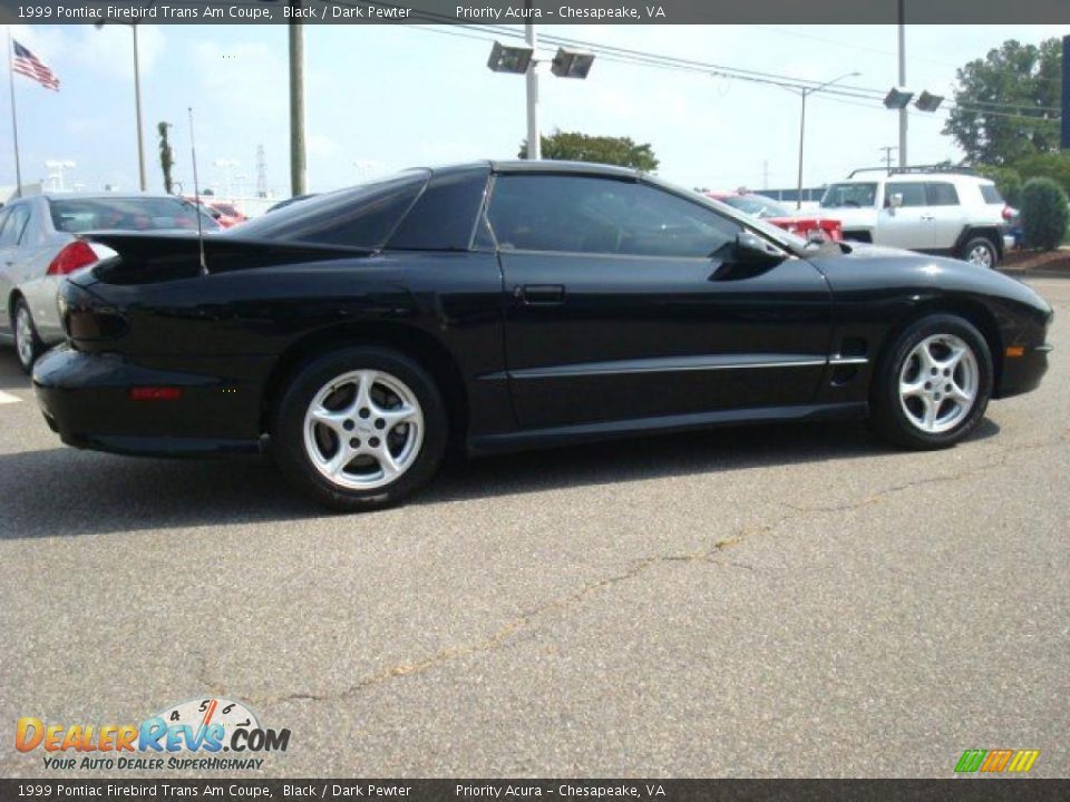 1999 Pontiac Firebird Trans Am Coupe Black / Dark Pewter Photo #6