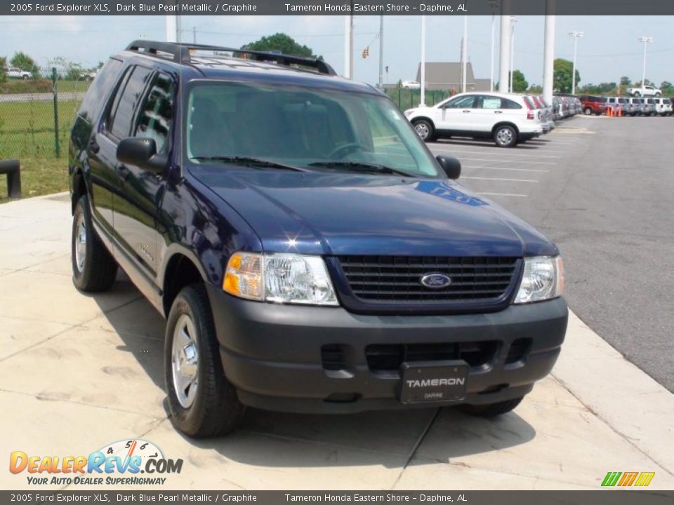 2005 Ford Explorer XLS Dark Blue Pearl Metallic / Graphite Photo #14