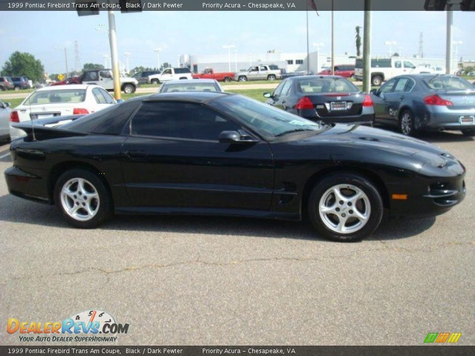 1999 Pontiac Firebird Trans Am Coupe Black / Dark Pewter Photo #7