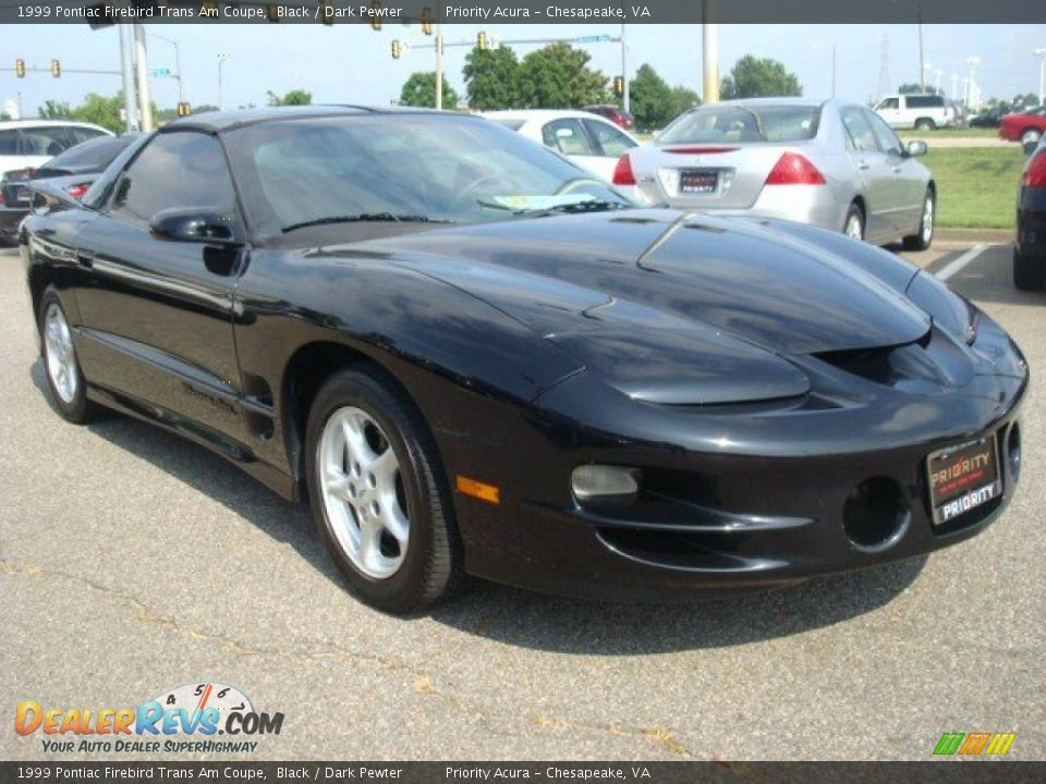 1999 Pontiac Firebird Trans Am Coupe Black / Dark Pewter Photo #8