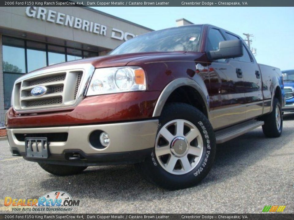 2006 Ford F150 King Ranch SuperCrew 4x4 Dark Copper Metallic / Castano Brown Leather Photo #1