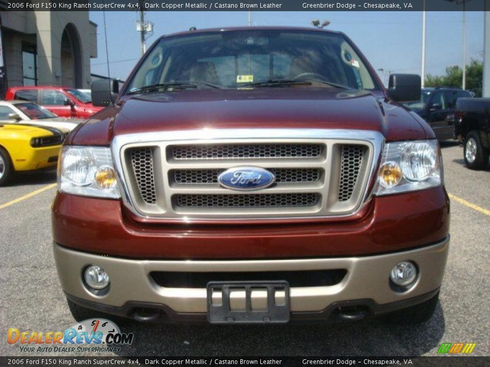 2006 Ford F150 King Ranch SuperCrew 4x4 Dark Copper Metallic / Castano Brown Leather Photo #8