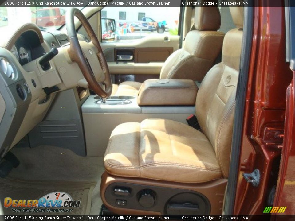 2006 Ford F150 King Ranch SuperCrew 4x4 Dark Copper Metallic / Castano Brown Leather Photo #9