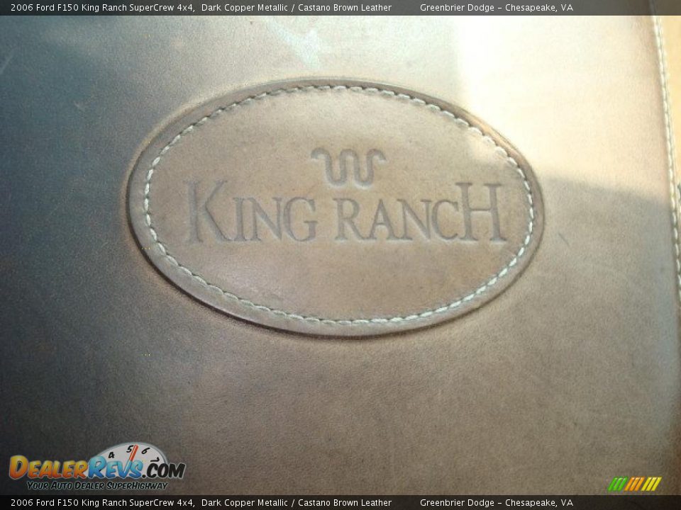 2006 Ford F150 King Ranch SuperCrew 4x4 Dark Copper Metallic / Castano Brown Leather Photo #17