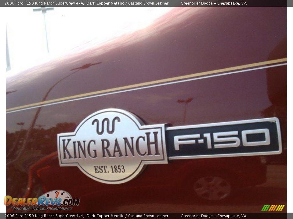 2006 Ford F150 King Ranch SuperCrew 4x4 Dark Copper Metallic / Castano Brown Leather Photo #23