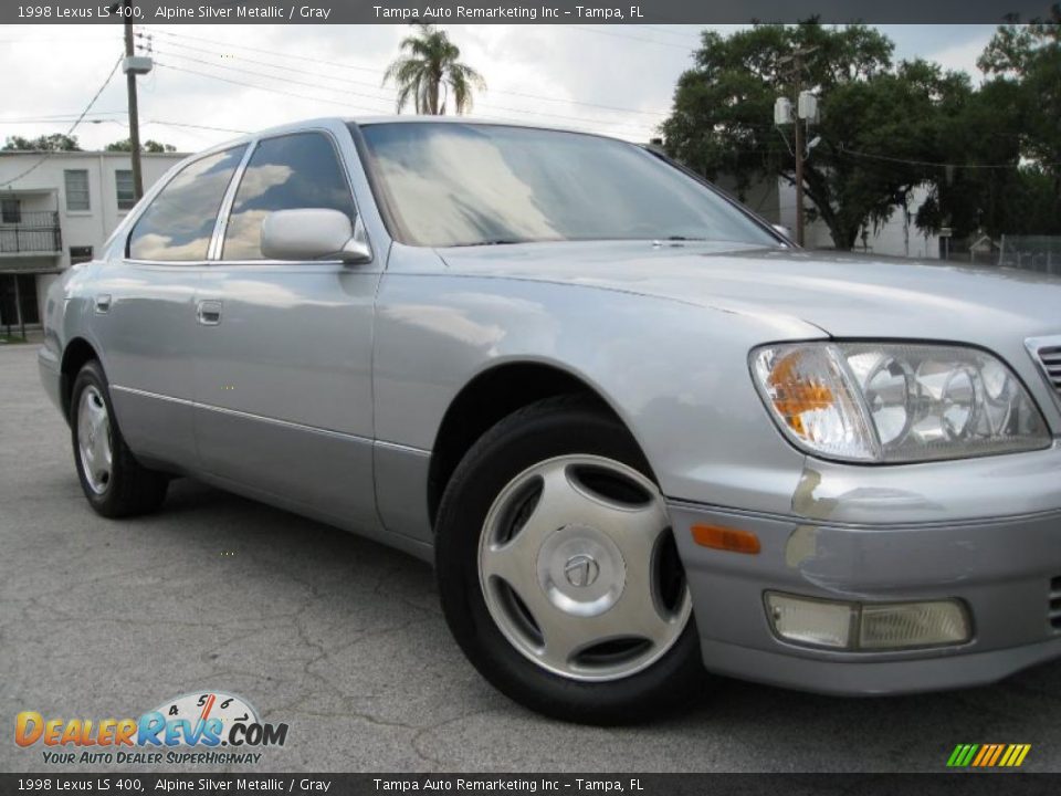 1998 Lexus LS 400 Alpine Silver Metallic / Gray Photo #3