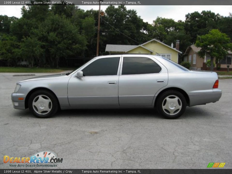 1998 Lexus LS 400 Alpine Silver Metallic / Gray Photo #7