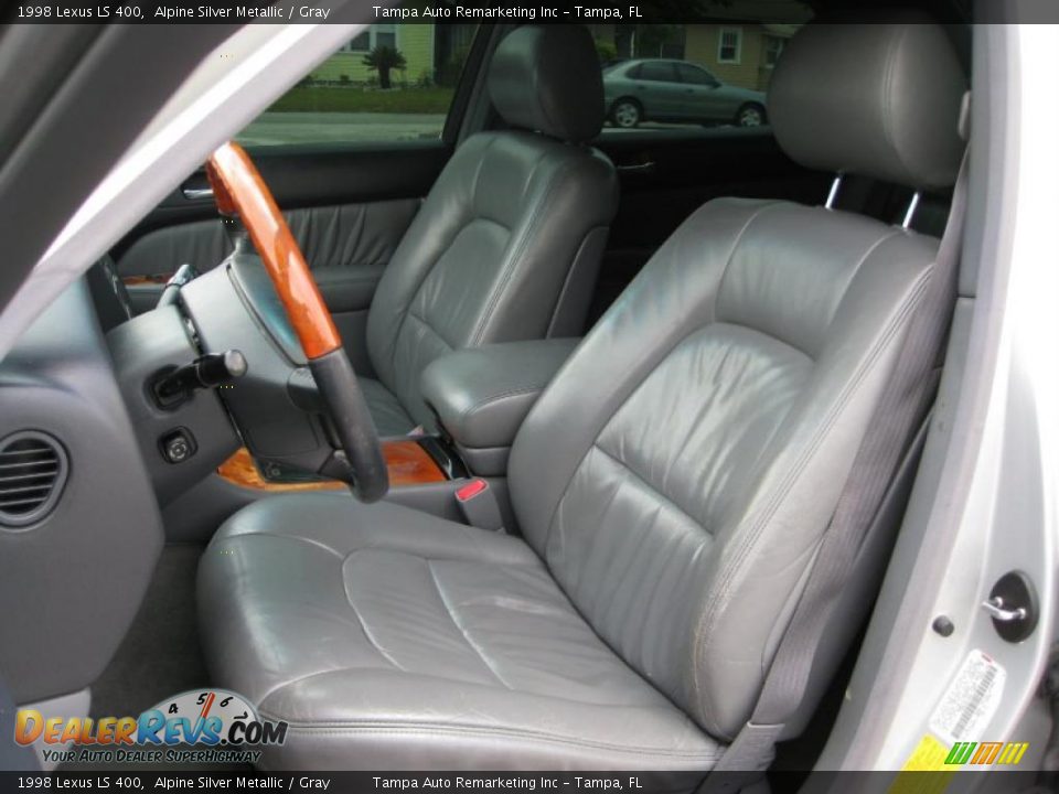 1998 Lexus LS 400 Alpine Silver Metallic / Gray Photo #24