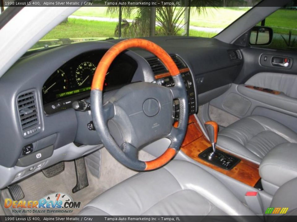 1998 Lexus LS 400 Alpine Silver Metallic / Gray Photo #26