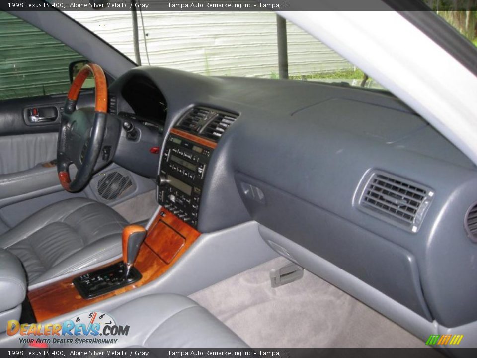1998 Lexus LS 400 Alpine Silver Metallic / Gray Photo #27