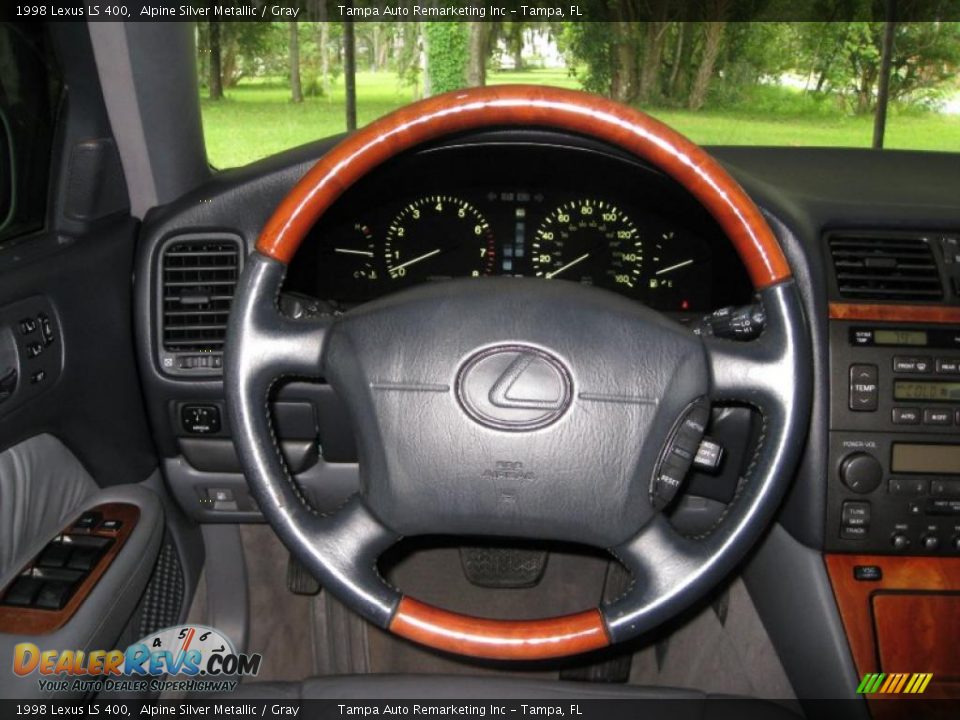 1998 Lexus LS 400 Alpine Silver Metallic / Gray Photo #28
