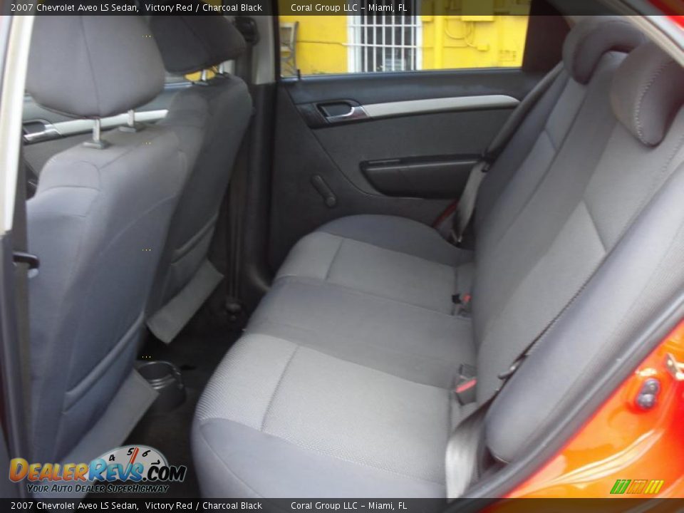 2007 Chevrolet Aveo LS Sedan Victory Red / Charcoal Black Photo #10