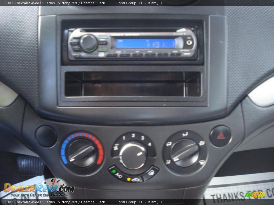 2007 Chevrolet Aveo LS Sedan Victory Red / Charcoal Black Photo #13