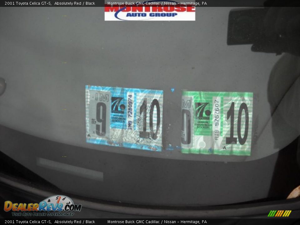 2001 Toyota Celica GT-S Absolutely Red / Black Photo #15