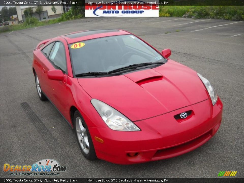 2001 Toyota Celica GT-S Absolutely Red / Black Photo #20