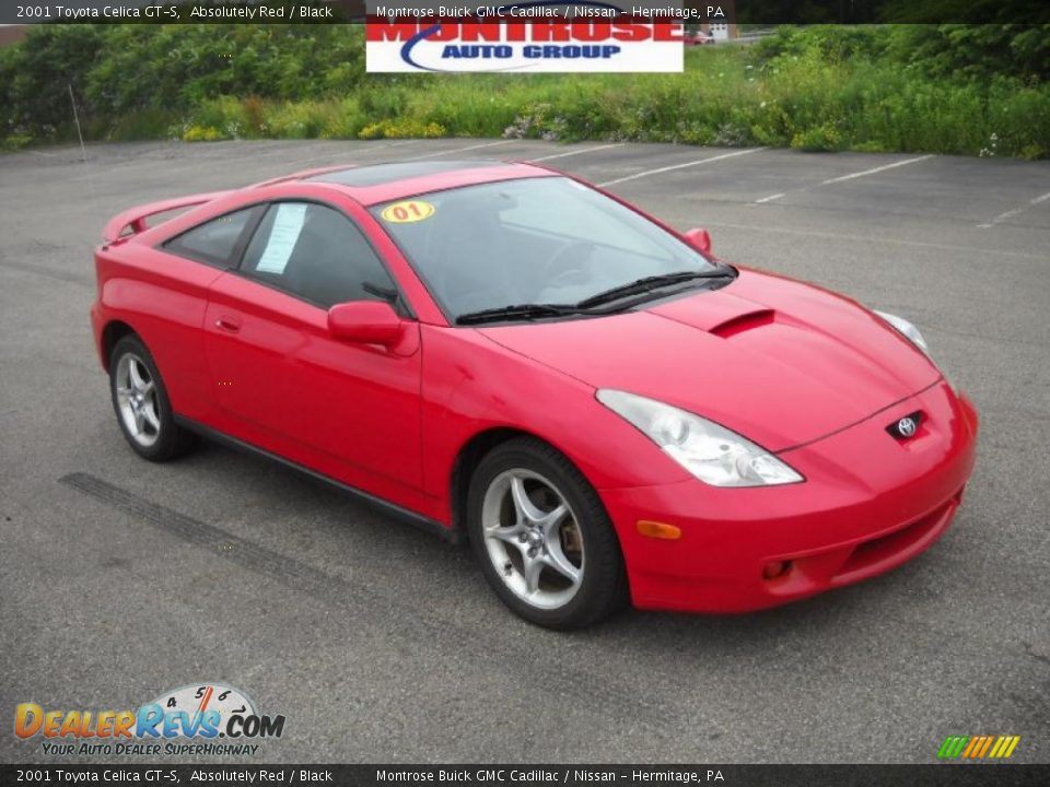2001 Toyota Celica GT-S Absolutely Red / Black Photo #21