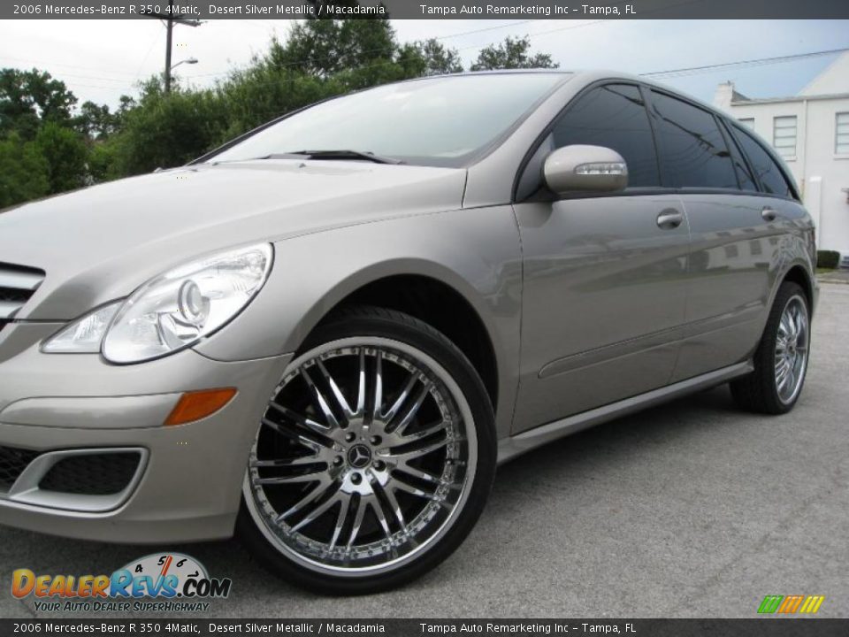 2006 Mercedes-Benz R 350 4Matic Desert Silver Metallic / Macadamia Photo #4