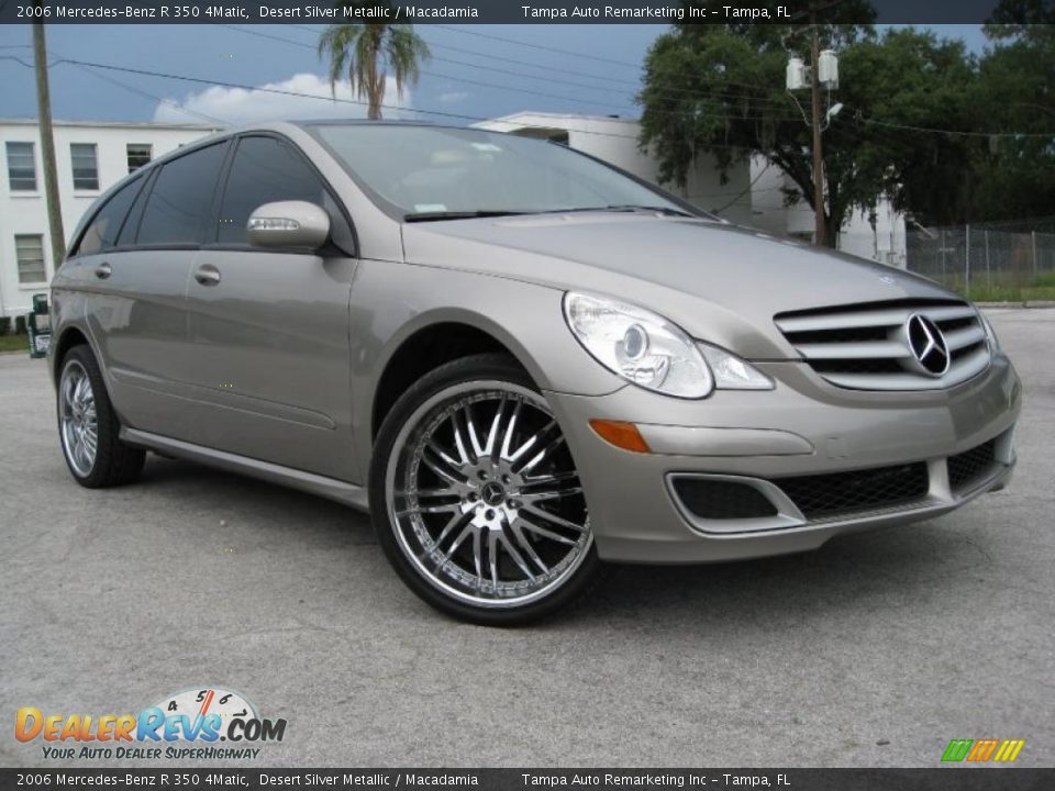 2006 Mercedes-Benz R 350 4Matic Desert Silver Metallic / Macadamia Photo #5