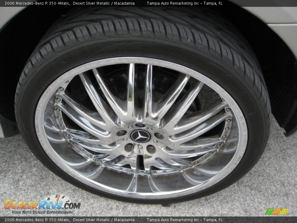 2006 Mercedes-Benz R 350 4Matic Desert Silver Metallic / Macadamia Photo #15
