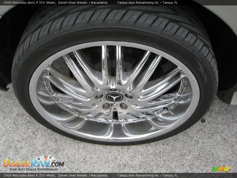 2006 Mercedes-Benz R 350 4Matic Desert Silver Metallic / Macadamia Photo #18