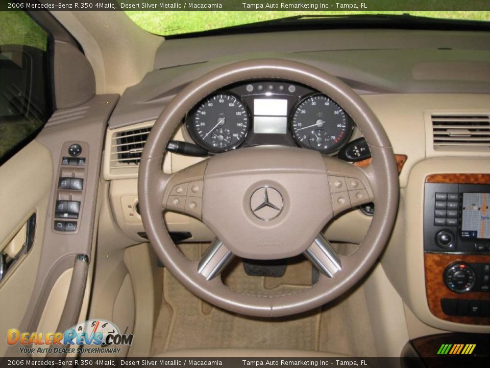 2006 Mercedes-Benz R 350 4Matic Desert Silver Metallic / Macadamia Photo #31