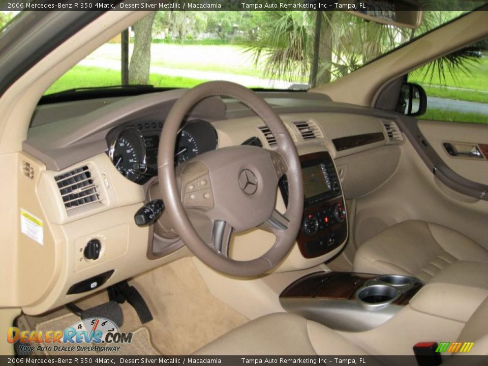 2006 Mercedes-Benz R 350 4Matic Desert Silver Metallic / Macadamia Photo #35