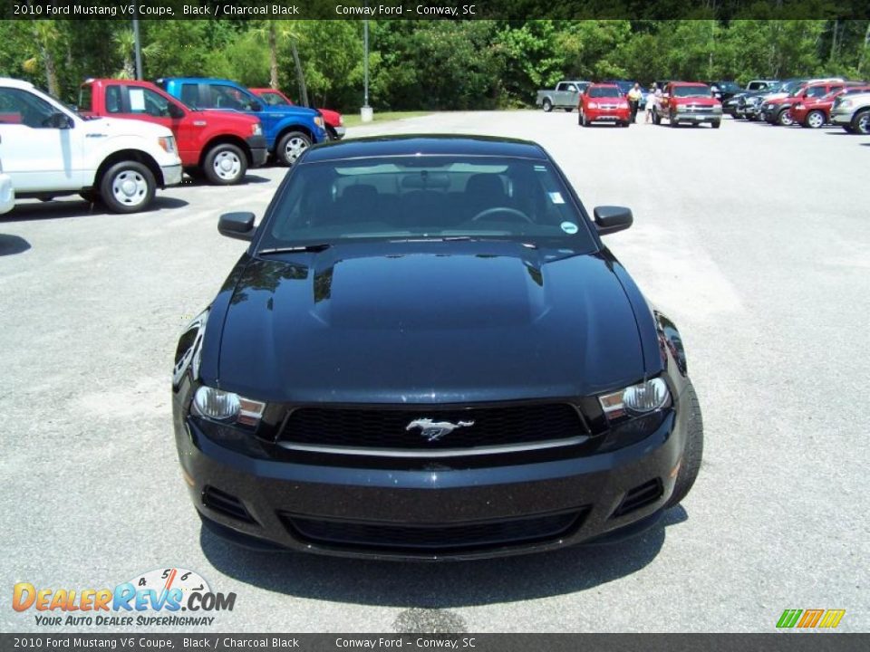 2010 Ford Mustang V6 Coupe Black / Charcoal Black Photo #2