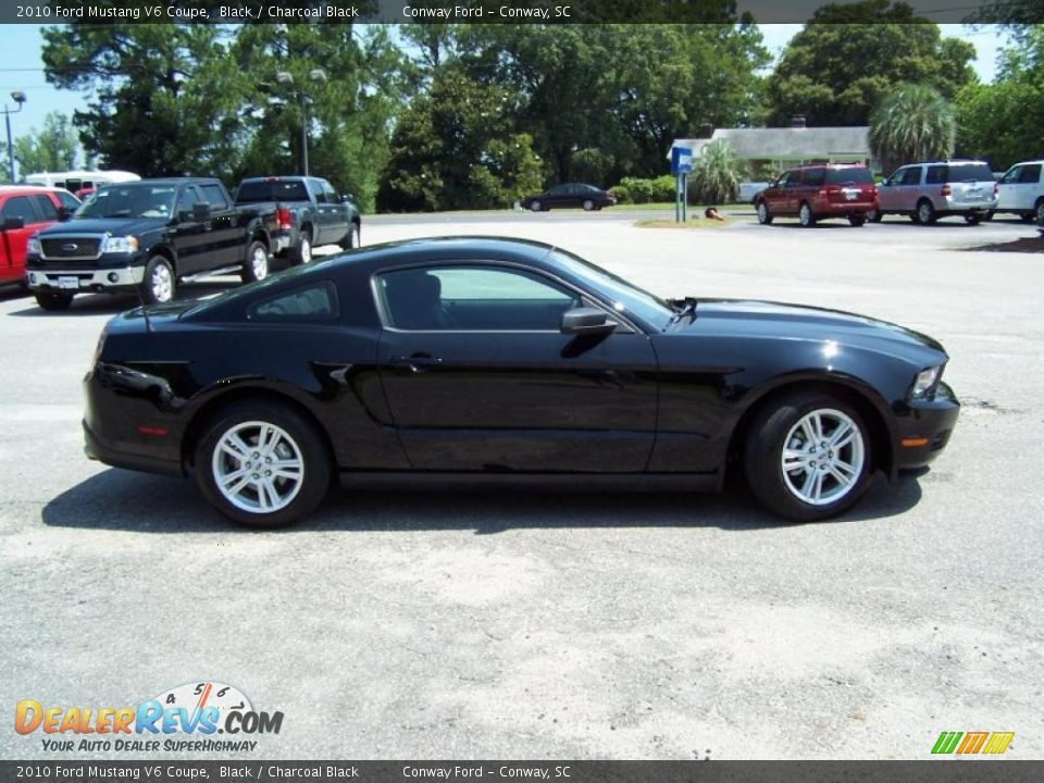 2010 Ford Mustang V6 Coupe Black / Charcoal Black Photo #4