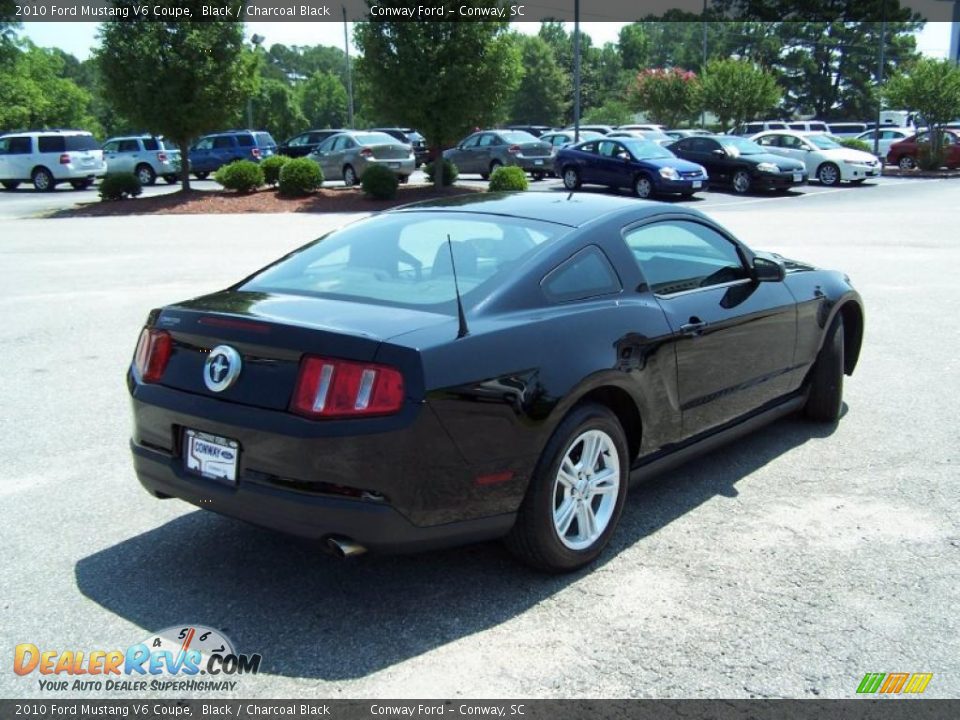 2010 Ford Mustang V6 Coupe Black / Charcoal Black Photo #5